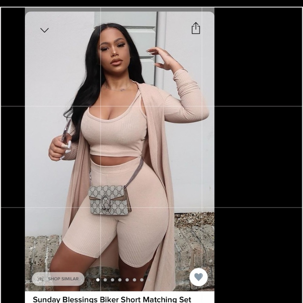 Sunday’s blessing biker short set